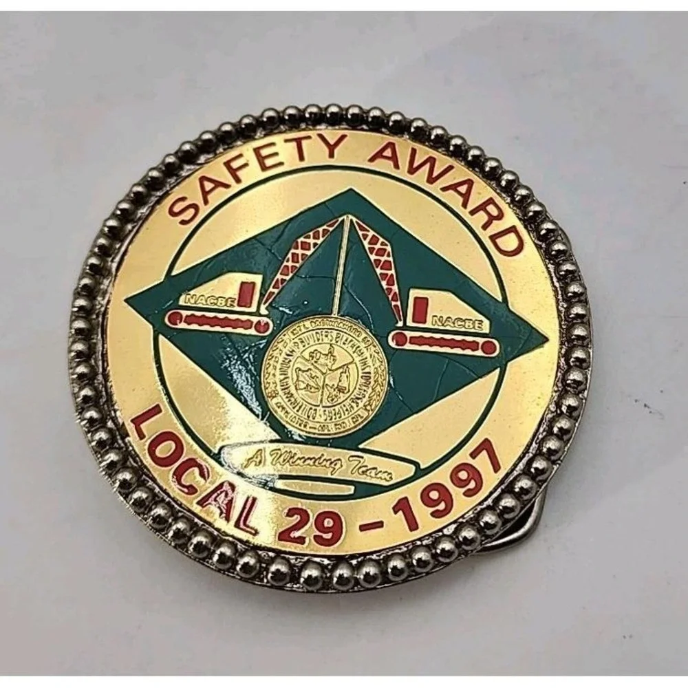 Local 29 NACBE BOILERMAKERS-IRON SHIP BUILDERS Safety‎ Award Belt Buckle